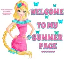 WELCOME TO MY SUMMER PAGE, CARTOON, TEXT