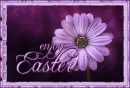 ENJOY EASTER, FLOWER, PURPLE, TEXT