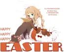 HAPPY.. HAPPY.. HAPPY EASTER, ANIME, HOLIDAYS, TEXT