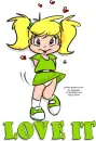 love it, TOON, GIRL, TEXT, GG RELATED