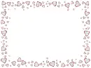 frame with hearts