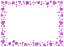frame with hearts