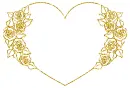 heart with roses