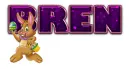 EASTER RABBIT BREN TEXT