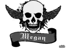 megan black skull