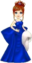 royal blue doll