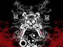red n black skulls