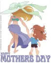 HAPPY MOTHERS DAY, TOONS, CUTE, TEXT