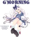 G'MORNING, CUTE, TOON, GIRL, TEXT