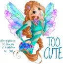 TOO CUTE, CARTOON, GG RELATED, TEXT