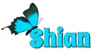 Shian, TURQUOISE, BUTTERFLY, TEXT