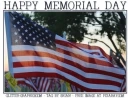 HAPPY MEMORIAL DAY, FLAG, SEASONAL, TEXT