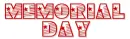 Memorial Day, STAR, PATRIOTIC, TEXT, RED