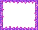 frame with hearts