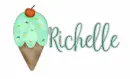 Richelle With Ice Cream cone