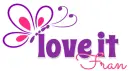 LOVE IT.. FRAN, BUTTERFLY, PINK, TEXT, PERSONAL