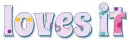 LOVES IT, TURQUOISE HEARTS, TEXT, GG RELATED