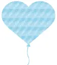 heart-shaped balloon with little hearts