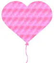 heart-shaped balloon with little hearts