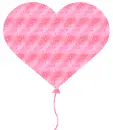heart-shaped balloon with little hearts