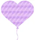 heart-shaped balloon with little hearts
