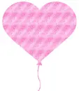 heart-shaped balloon with little hearts