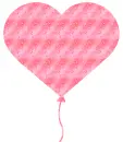 heart-shaped balloon with little hearts