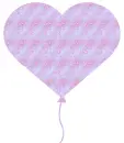 heart-shaped balloon with little hearts