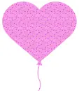 heart-shaped balloon with little hearts