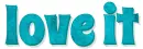 love it, TURQUOISE, ABSTRACT, TEXT, GG RELATED
