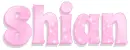 SHIAN, PINK, SPARKLY, TEXT