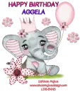 Elephant - Happy Birthday - Aggela