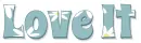 love it, TURQUOISE, DAISIES, TEXT, GG RELATED