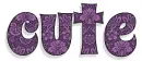 CUTE, PURPLE, DAMASK, FLOWERS, TEXT