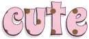 Cute, PINK, TEXT, GG RELATED, POLKA DOTS