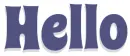 HELLO, BLUE, TEXT, GREETINGS