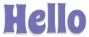 HELLO, BLUE, TEXT, GREETINGS