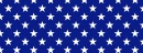BLUE BANNER WITH WHITE STARS