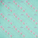 Green Pastel Background with the text Love & Roses
