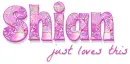 Shian just loves this, PINK, PATTERNS, TEXT