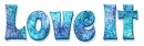 love it, TURQUOISE, ABSTRACT, GG RELATEDM TEXT