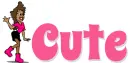 CUTE, TOON, FUSCIA, GIRL, TEXT