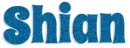 SHIAN, NAMES, GLITTER, TURQUOISE, TEXT