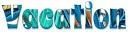VACATION, TROPICAL, TURQUOISE, LEAF, TEXT