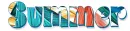 SUMMER, TROPICAL, TURQUOISE, TEXT
