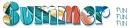 SUMMER FUN, TROPICAL, TURQUOISE, TEXT