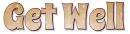 Get Well, STARS, BROWN, TEXT