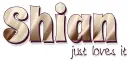 Shian just loves it, SWIRLY, BROWN, TEXT