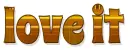 love it, BROWN. PATTERN, GOLD , TEXT, GG RELATED