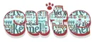CUTE, ANIMALS, DOG, WORD ART, TEXT